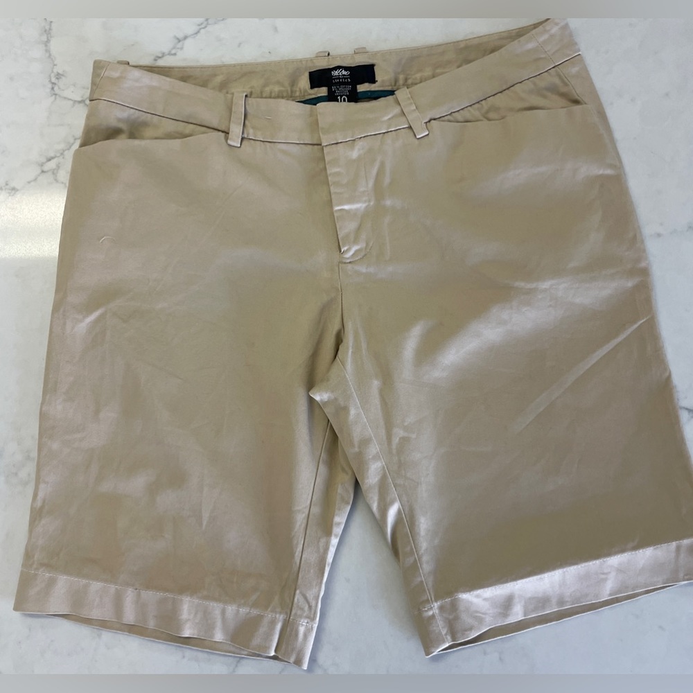 Wessimo Stretch Long Khaki Shorts Size 10